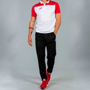 JOMA POLO SHIRT COMBI WHITE-RED S/S