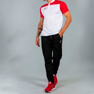 JOMA POLO SHIRT COMBI WHITE-RED S/S