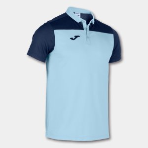 JOMA POLO SHIRT COMBI SKY BLUE-NAVY S/S