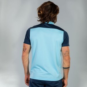 JOMA POLO SHIRT COMBI SKY BLUE-NAVY S/S