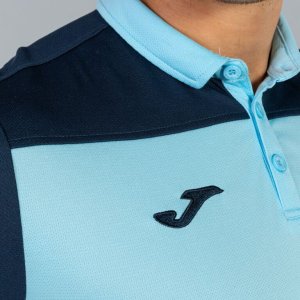 JOMA POLO SHIRT COMBI SKY BLUE-NAVY S/S