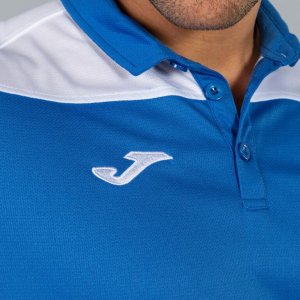 JOMA POLO SHIRT COMBI ROYAL-WHITE S/S