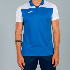 JOMA POLO SHIRT COMBI ROYAL-WHITE S/S