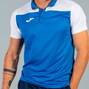 JOMA POLO SHIRT COMBI ROYAL-WHITE S/S