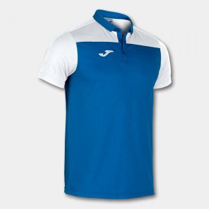 JOMA POLO SHIRT COMBI ROYAL-WHITE S/S