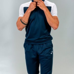 JOMA POLO SHIRT COMBI NAVY-WHITE S/S