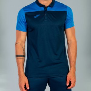 JOMA POLO SHIRT COMBI NAVY-ROYAL S/S