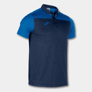 JOMA POLO SHIRT COMBI NAVY-ROYAL S/S