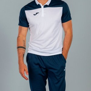 JOMA POLO SHIRT COMBI WHITE-NAVY S/S