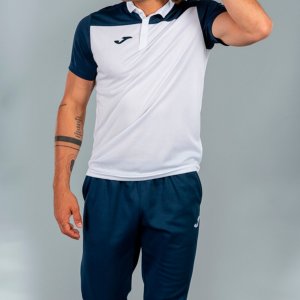 JOMA POLO SHIRT COMBI WHITE-NAVY S/S