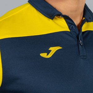 JOMA POLO SHIRT COMBI NAVY-YELLOW S/S