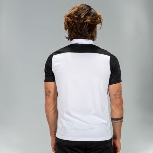 JOMA POLO SHIRT COMBI WHITE-BLACK S/S