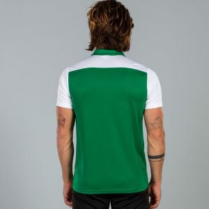 JOMA POLO SHIRT COMBI GREEN-WHITE S/S