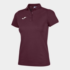 JOMA HOBBY WOMEN POLO SHIRT BURGUNDY S/S