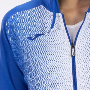 JOMA SUPERNOVA HOODED JACKET ROYAL-WHITE WOMAN