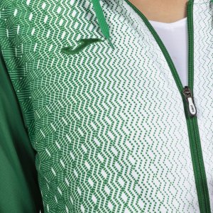 JOMA SUPERNOVA HOODED JACKET GREEN-WHITE WOMAN