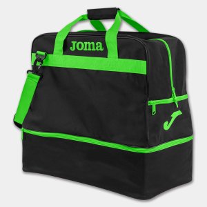 JOMA BAG TRAINING III BLACK-FLUOR GREEN - LARGE