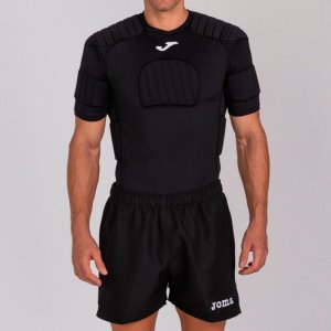 JOMA T-SHIRT PROTEC RUGBT BLACK S/S