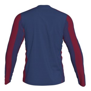 JOMA INTER T-SHIRT BLUE-BURGUNDY L/S
