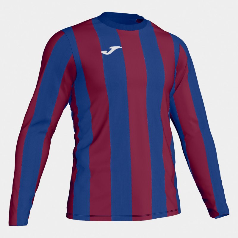 JOMA INTER T-SHIRT BLUE-BURGUNDY L/S
