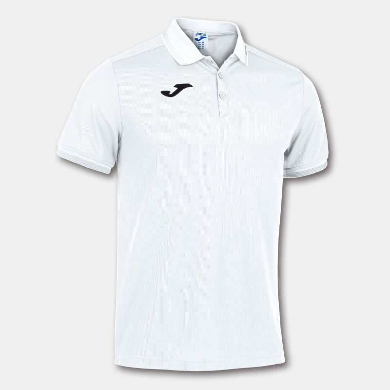 JOMA CAMPUS III POLO WHITE S/S