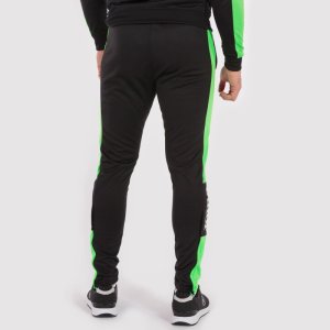 JOMA LONG PANT CHAMPIONSHIP IV BLACK-GREEN FLUOR
