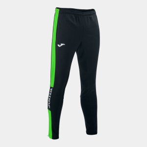 JOMA LONG PANT CHAMPIONSHIP IV BLACK-GREEN FLUOR