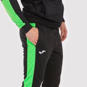 JOMA LONG PANT CHAMPIONSHIP IV BLACK-GREEN FLUOR