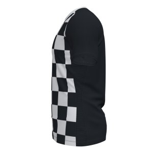 JOMA FLAG II T-SHIRT BLACK-WHITE S/S