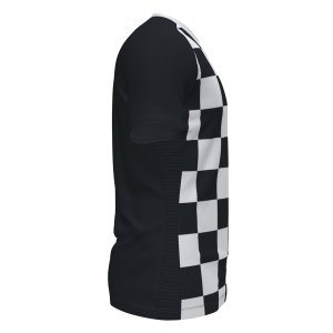 JOMA FLAG II T-SHIRT BLACK-WHITE S/S