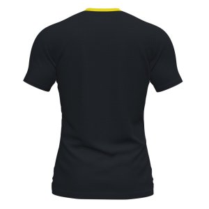 JOMA FLAG II T-SHIRT BLACK-YELLOW S/S