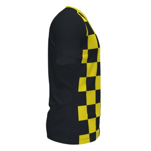 JOMA FLAG II T-SHIRT BLACK-YELLOW S/S