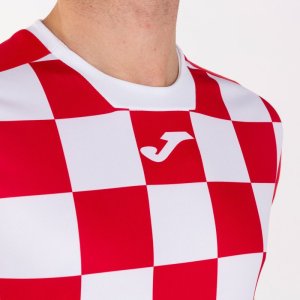 JOMA FLAG II T-SHIRT RED-WHITE S/S