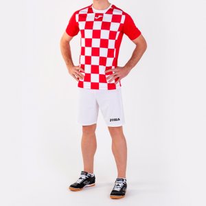 JOMA FLAG II T-SHIRT RED-WHITE S/S