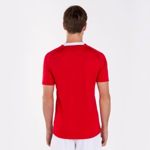 JOMA FLAG II T-SHIRT RED-WHITE S/S