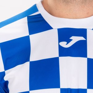 JOMA FLAG II T-SHIRT ROYAL-WHITE S/S
