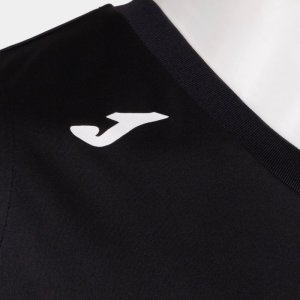 JOMA CANCHA III T-SHIRT WHITE-BLACK SLEEVELESS