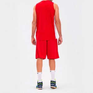 JOMA CANCHA III T-SHIRT RED-WHITE SLEEVELESS
