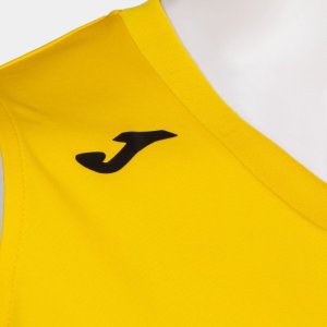 JOMA CANCHA III T-SHIRT YELLOW-BLACK SLEEVELESS
