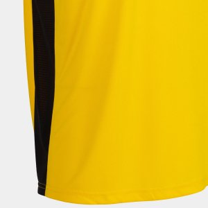 JOMA CANCHA III T-SHIRT YELLOW-BLACK SLEEVELESS