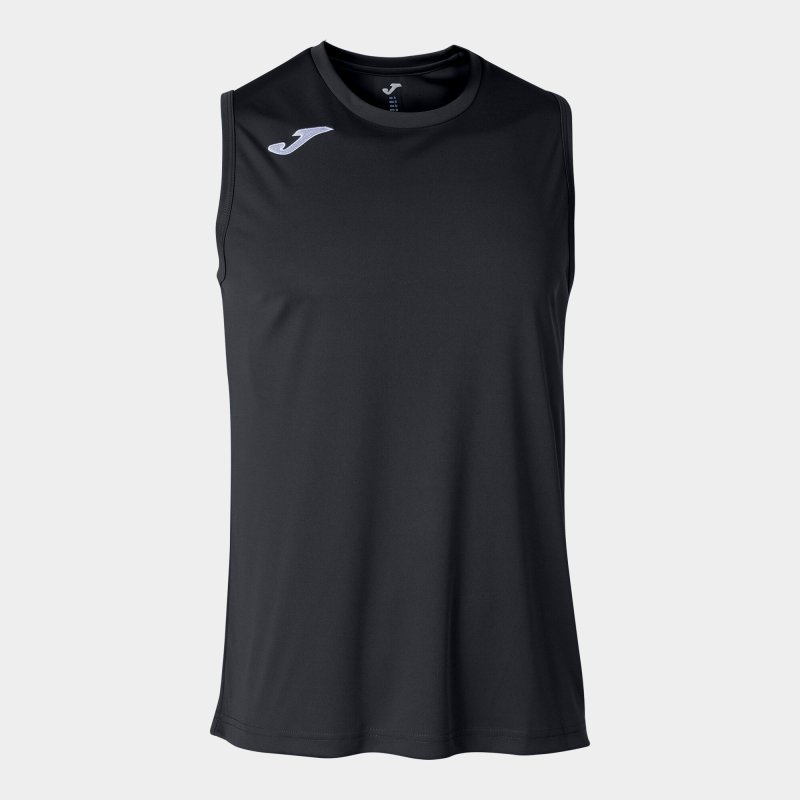 JOMA COMBI BASKET T-SHIRT BLACK SLEEVELESS