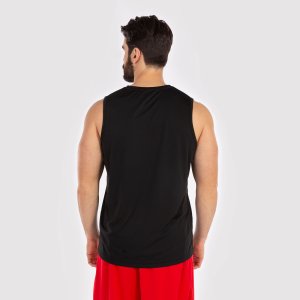 JOMA COMBI BASKET T-SHIRT BLACK SLEEVELESS