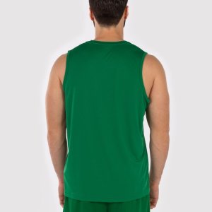 JOMA COMBI BASKET T-SHIRT GREEN SLEEVELESS