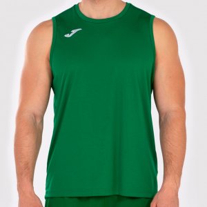 JOMA COMBI BASKET T-SHIRT GREEN SLEEVELESS