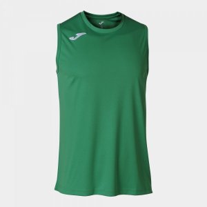 JOMA COMBI BASKET T-SHIRT GREEN SLEEVELESS