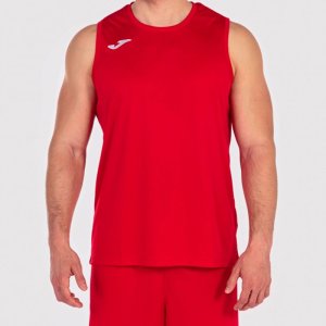 JOMA COMBI BASKET T-SHIRT RED SLEEVELESS