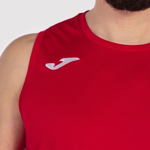 JOMA COMBI BASKET T-SHIRT RED SLEEVELESS