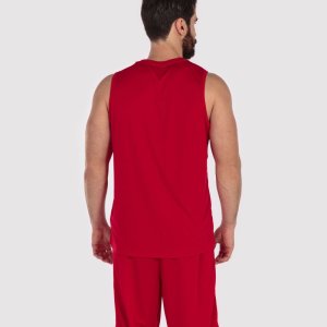 JOMA COMBI BASKET T-SHIRT RED SLEEVELESS