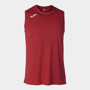 JOMA COMBI BASKET T-SHIRT RED SLEEVELESS