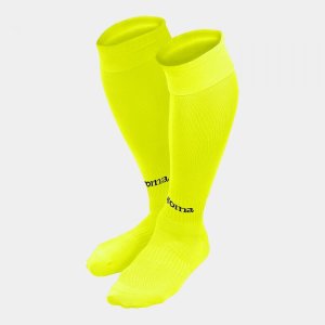 JOMA FOOTBALL SOCKS CLASSIC II FLUOR YELLOW -PACK 4-